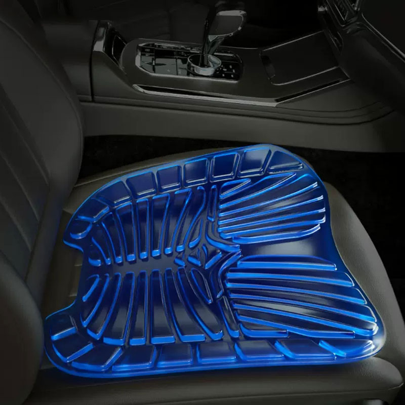 Honeycomb Breathable Design Car Gel Cushion with Non-Slip Cover