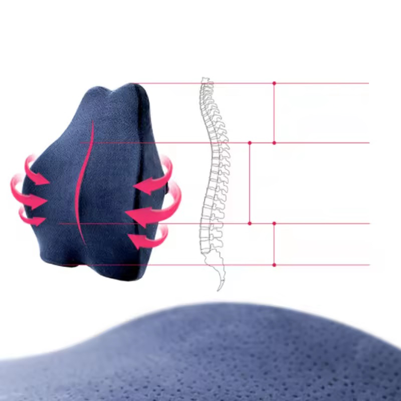 Memory Foam Neck and Back Support Chair Cushion