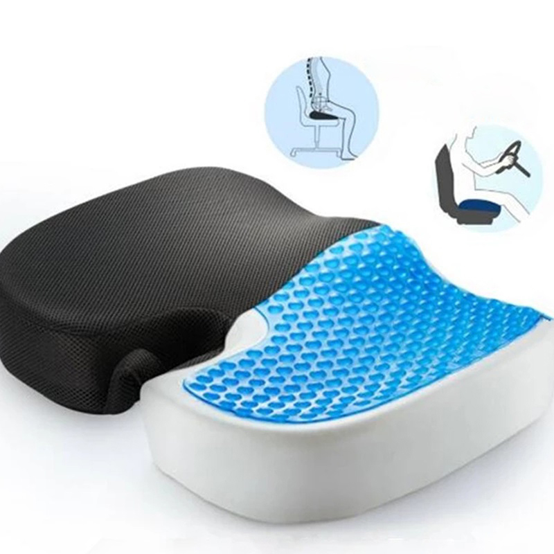 Egg Shape Coccyx Orthopedic Memory Foam Cooling Gel Seat Cushion