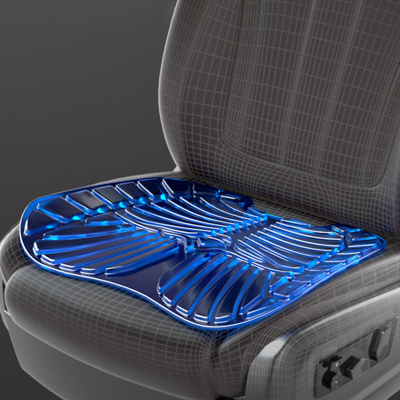 Honeycomb Breathable Design Car Gel Cushion with Non-Slip Cover