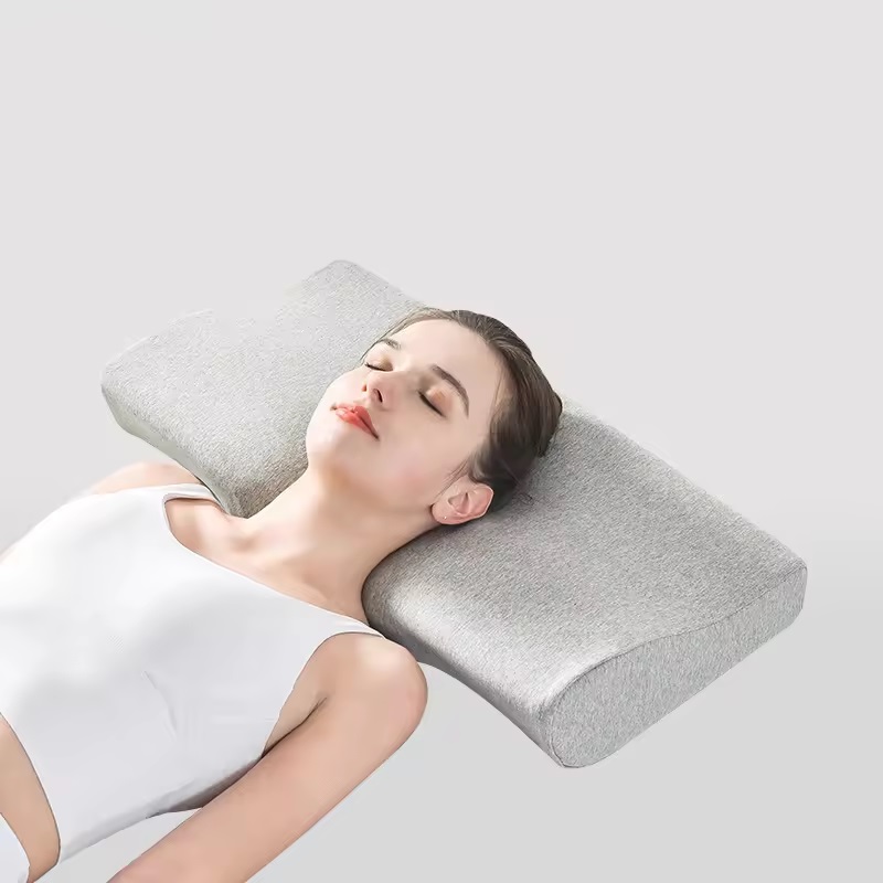 Memory Foam Sleeping Cervical Orthopedic Support Pillow with Washable Cover