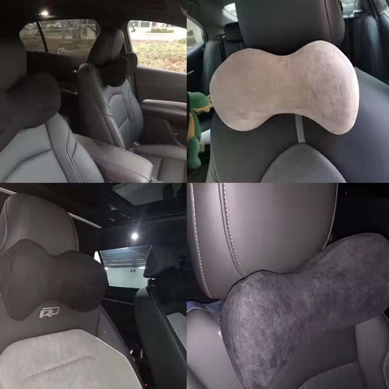 Bamboo Charcoal Memory Foam Neck Pain Relief Pillow for Car