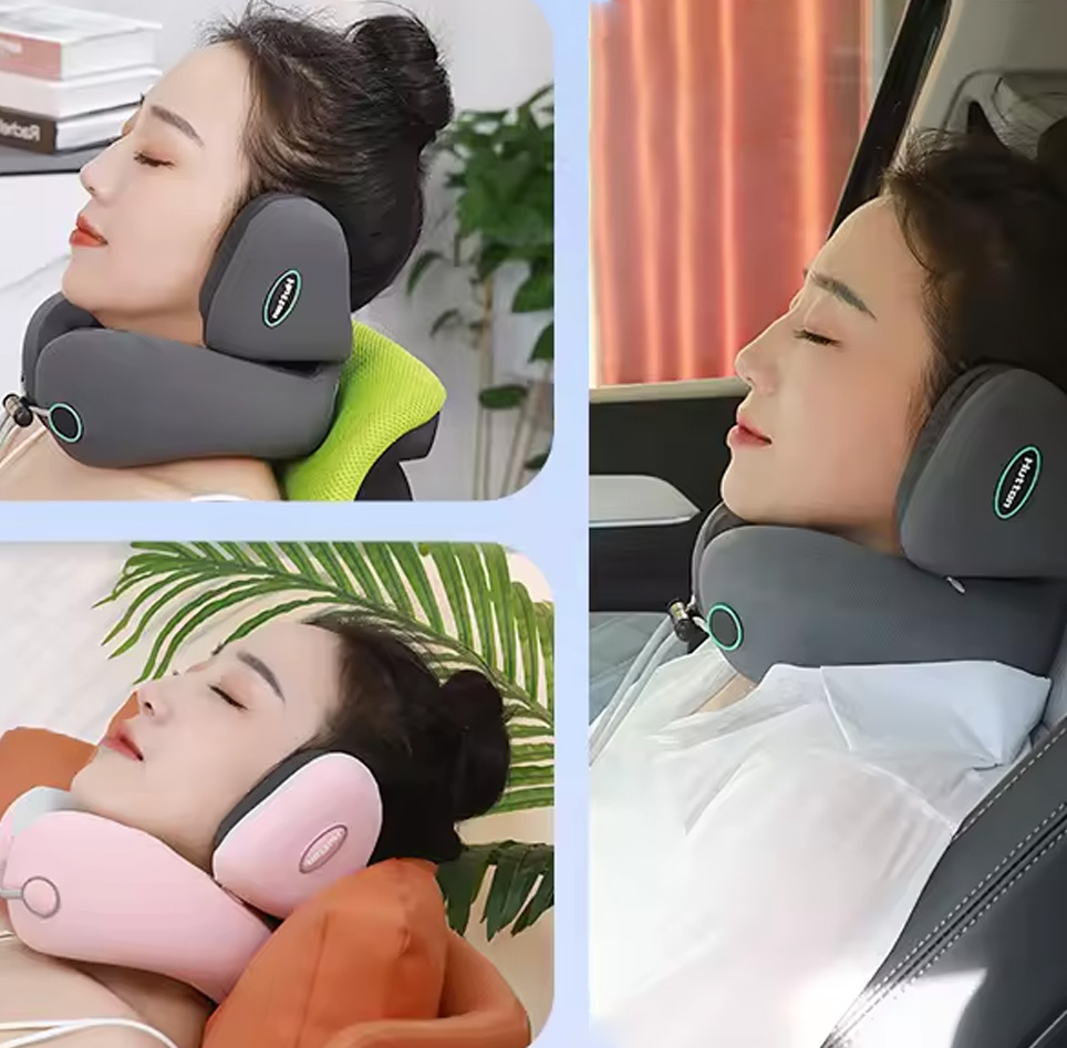 Noise Cancelling Neck Protection Travel Pillow